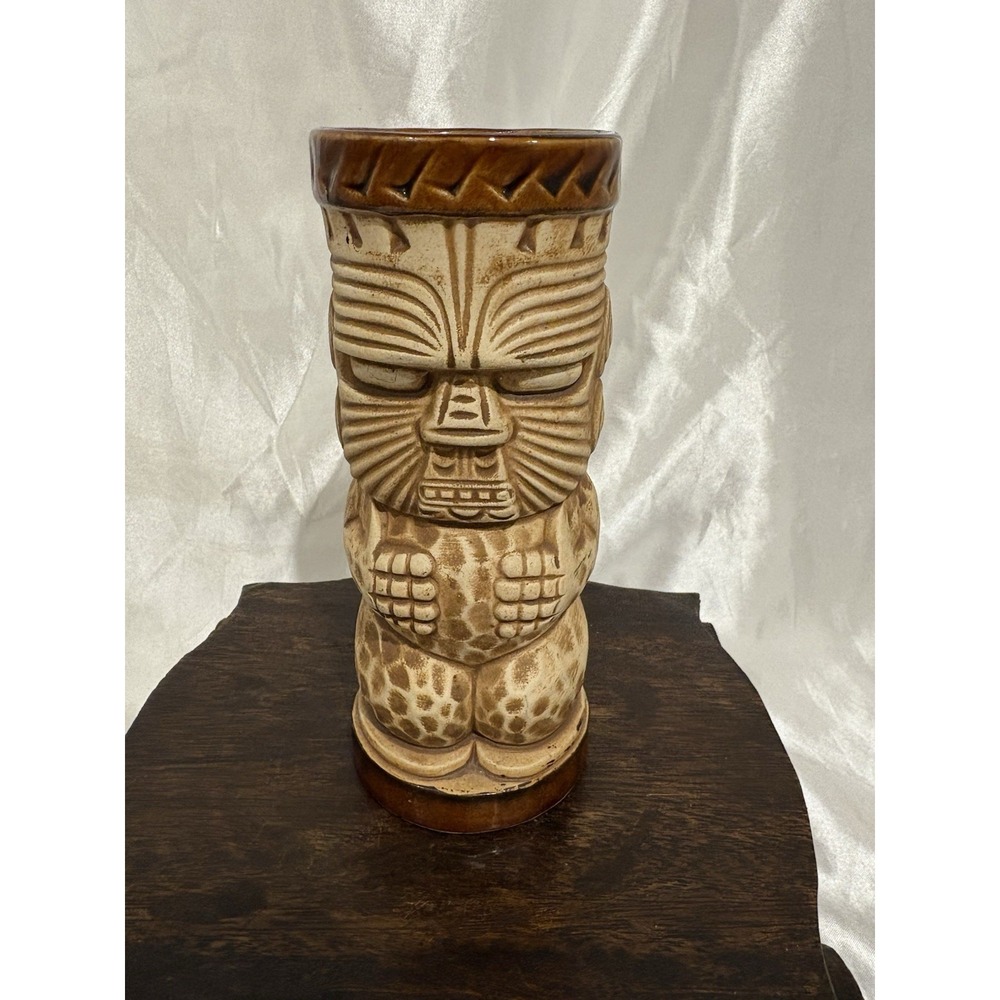 Vintage RARE Original OMC Sticker Tiki Mug Japan No Chip Crack